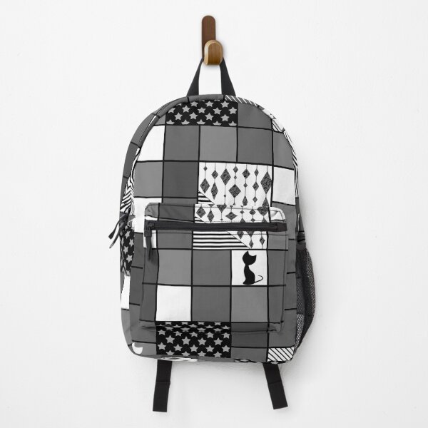 Item preview, Black and white patchwork, patchwork, cat designed and sold by fuzzyfox.