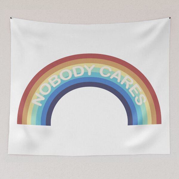 Item preview, Nobody Cares Rainbow designed and sold by greyspot.