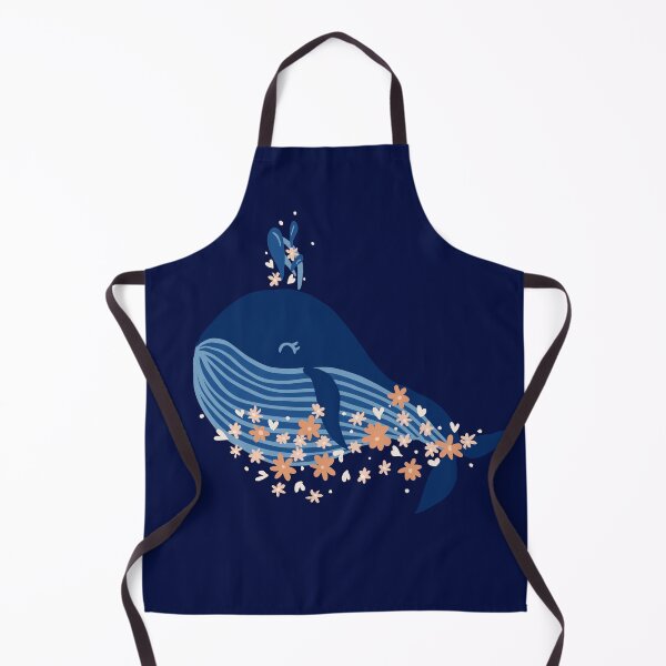 Item preview, Cute whale and flowers designed and sold by Ilze Lucero.