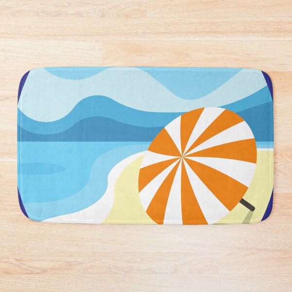 Item preview, Summer Fun! – Bold Lettering on Beach Background Design designed and sold by ThisNThatImages.