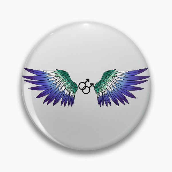 Item preview, Gay Man Pride Wings designed and sold by BFKArt.