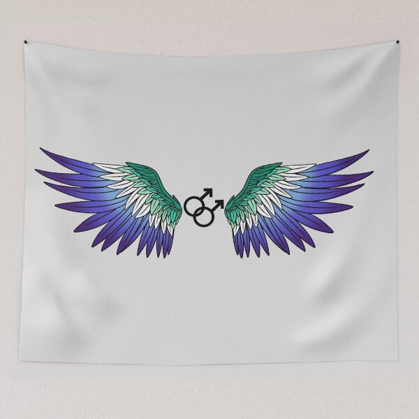 Item preview, Gay Man Pride Wings designed and sold by BFKArt.