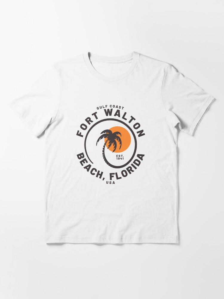 Vintage Fort Walton Beach FL Beach Sunset and Palm Trees Sweatshirt