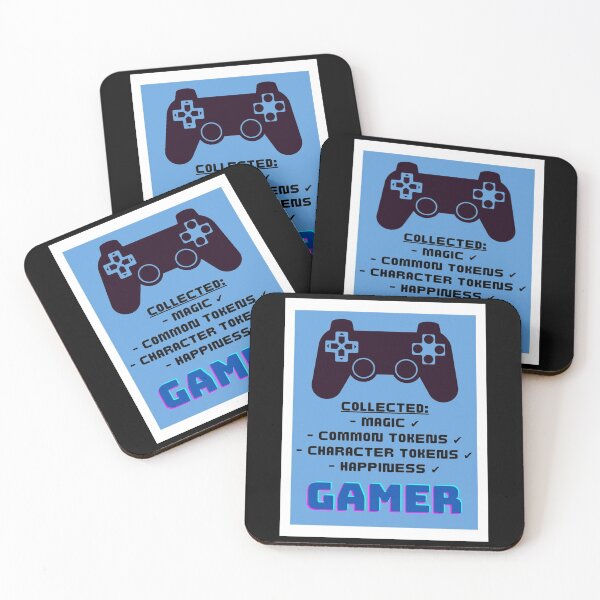 Item preview, Gamer Level Up Video Game Tokens Collected Feeling Happy designed and sold by H3designs.