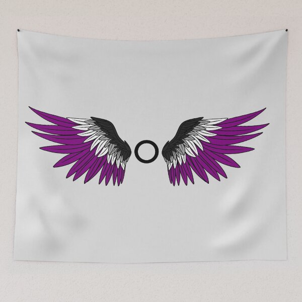 Item preview, Asexual Pride Wings designed and sold by BFKArt.