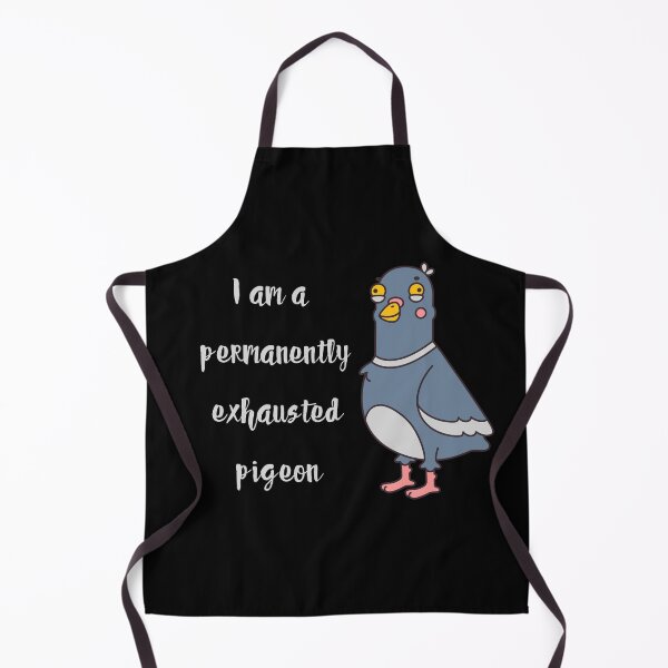 Item preview, I am a permanently exhausted pigeon - relatable sticker print designed and sold by ThousandAutumns.