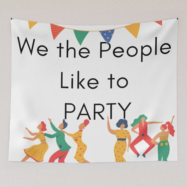 Item preview, We the People Like to Party designed and sold by artesiaKT.