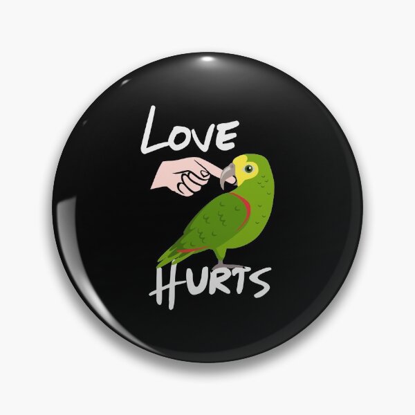Item preview, Love Hurts Yellow Head Amazon Parrot designed and sold by merystowe1.