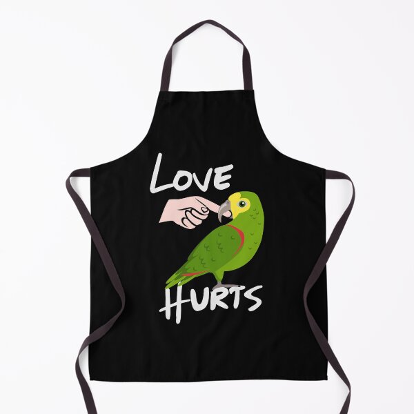 Item preview, Love Hurts Yellow Head Amazon Parrot designed and sold by merystowe1.