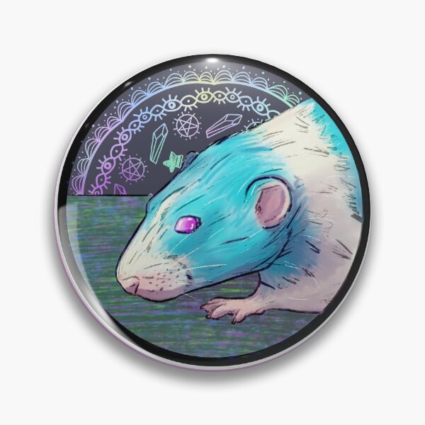 Item preview, Neon Fancy Rat Familiar designed and sold by Apathy-doodles.