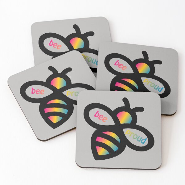Item preview, Bee Proud - Pansexual Flag bees designed and sold by Teamtsunami6.