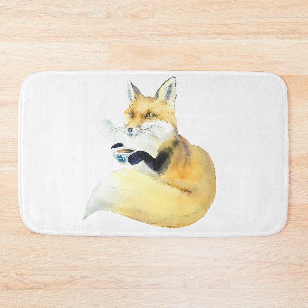 Item preview, Fox with Tea or Coffee designed and sold by dev11588.