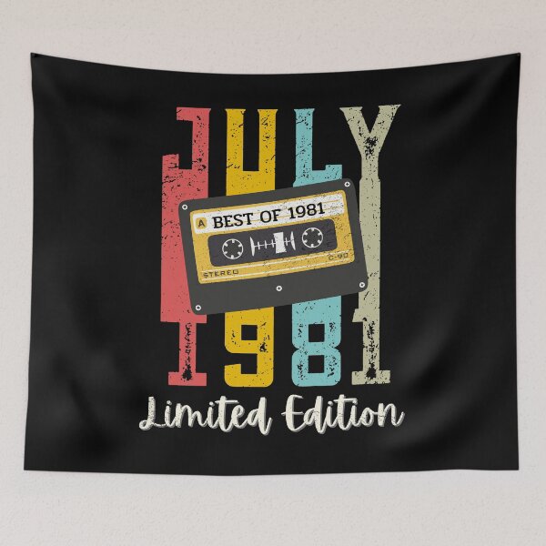 Item preview, 40th Birthday Best of July since 1981 Vintage Cassette tape designed and sold by ReichBourne.