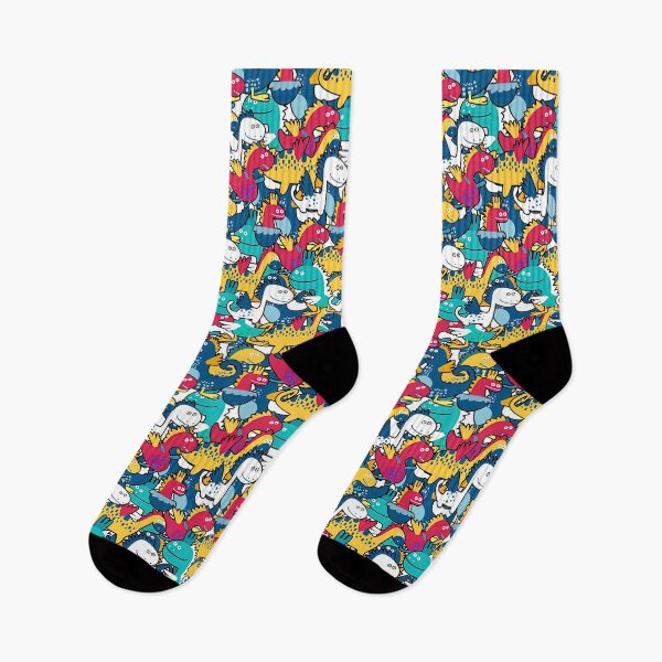 Item preview, Colorful Dinosaur Seamless Pattern, Dinosaur Seamless Pattern Design designed and sold by graphic-genie.