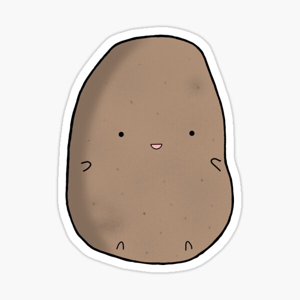 Couch Potato Cute Potato' Sticker