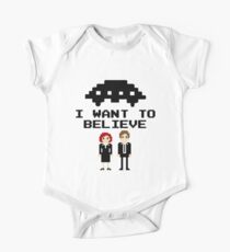 I Want To Believe 8bit One Piece - Short Sleeve
