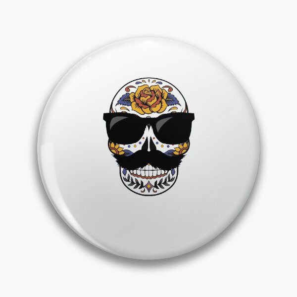 Item preview, Sugar Skull With Mustache designed and sold by BellaVille.