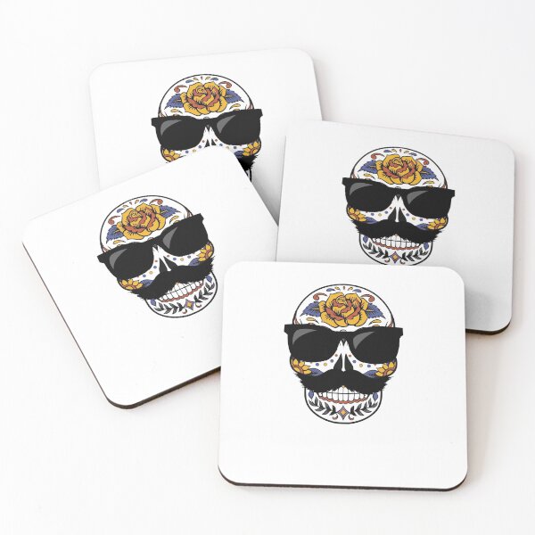 Item preview, Sugar Skull With Mustache designed and sold by BellaVille.