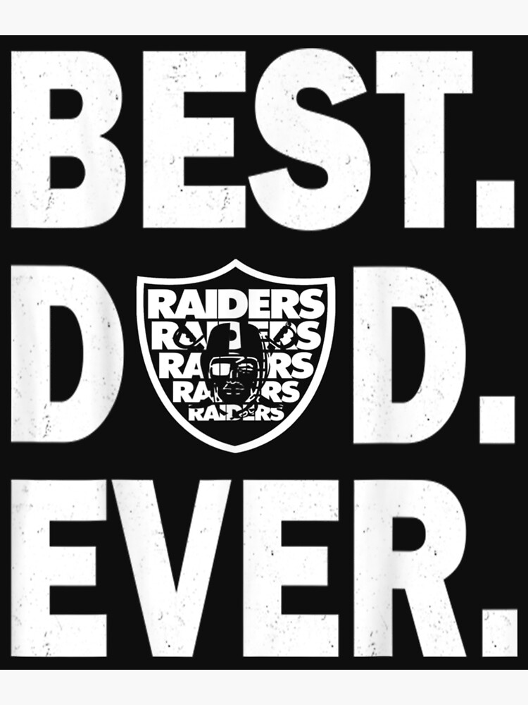 Zazzle Daddy Best-Raiders-Dad-Ever Fathers Day 1 T-Shirt, Men's, Size: Adult S, Black