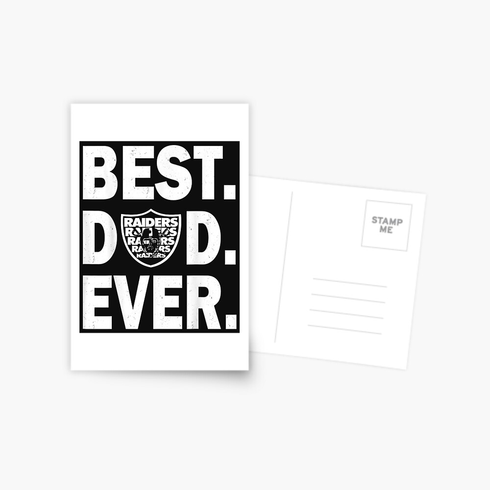 Mens Mens Best-Raiders-Dad-Ever Fathers Day T-Shirt Greeting Card