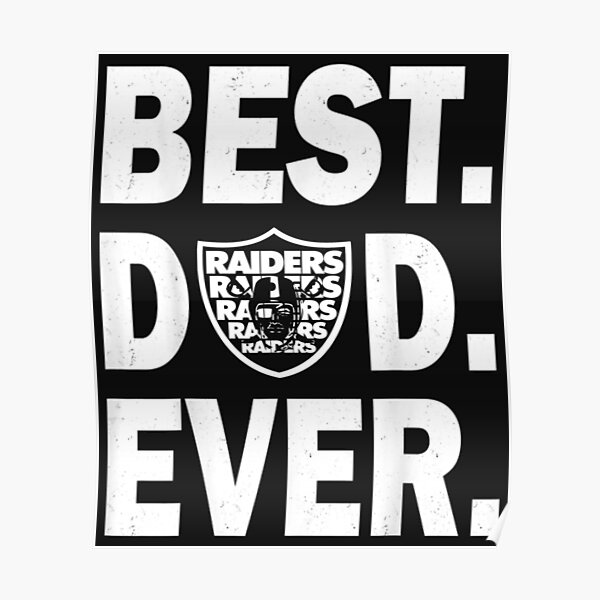 Mens Mens Best-Raiders-Dad-Ever Fathers Day T-Shirt Poster for