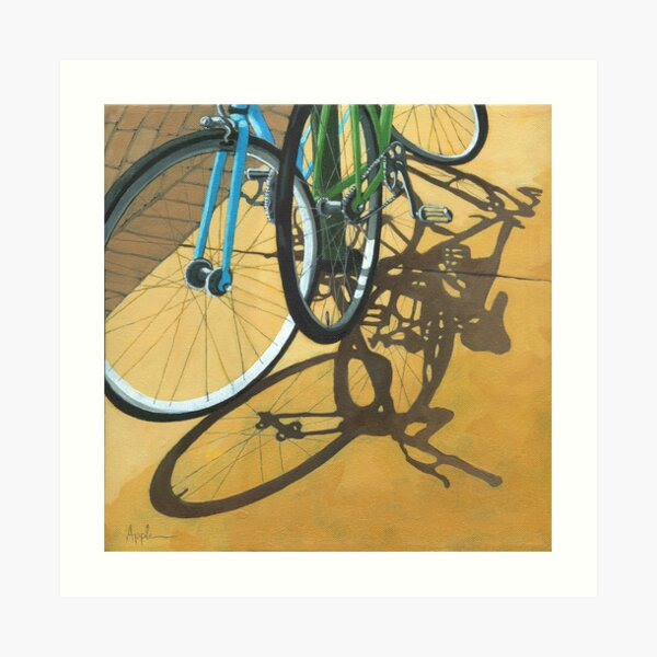 Out to Lunch - Bicycle art Art Print