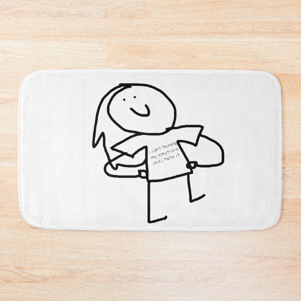 Item preview, I cant handle my emotions and I hate it (meme/mood) designed and sold by zrvby.