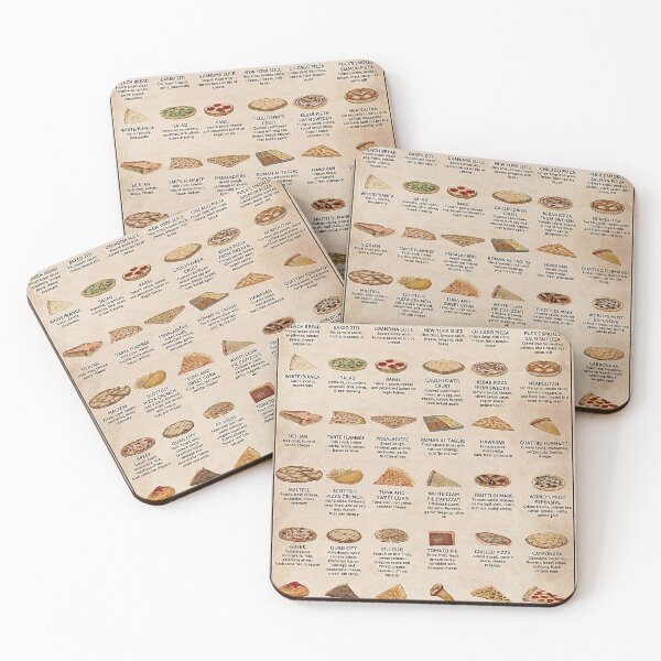 Item preview, Types Of Pizza Around The World Poster designed and sold by sauersanne.
