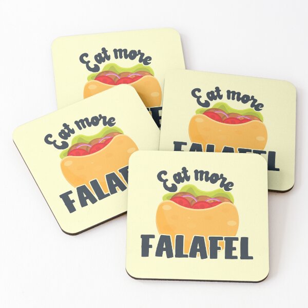 Item preview, Eat More Falafel - Pita Bread With Salad, arch text designed and sold by Chubuter.