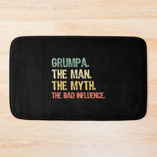 Item preview, Grumpa The Man The Myth The Bad Influence Retro Gift designed and sold by eaneyjulie.