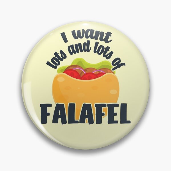 Item preview, I Want Lots And Lots Of Falafel - Pita Bread With Salad, arch text designed and sold by Chubuter.