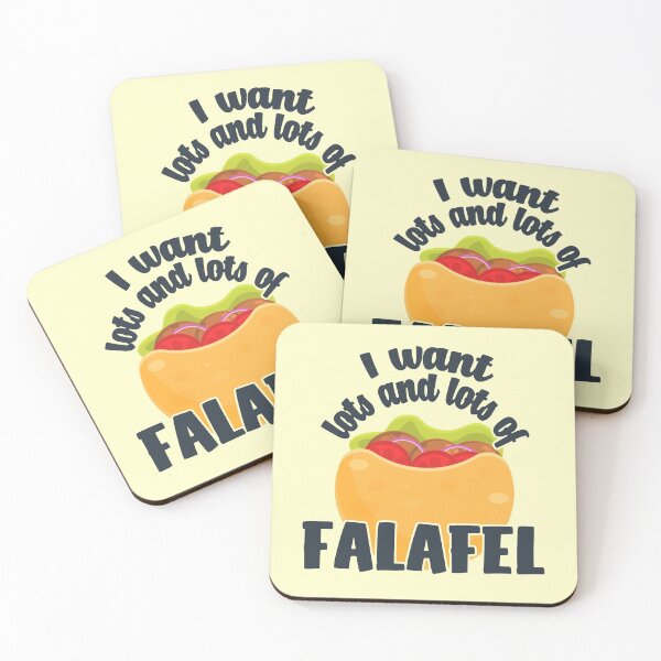 Item preview, I Want Lots And Lots Of Falafel - Pita Bread With Salad, arch text designed and sold by Chubuter.
