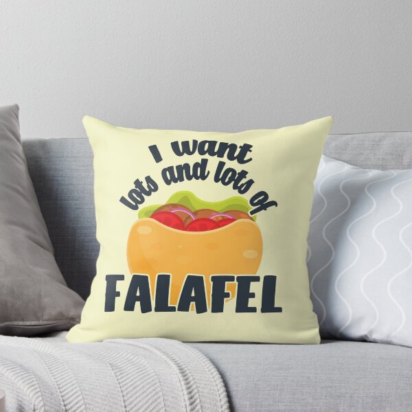 Item preview, I Want Lots And Lots Of Falafel - Pita Bread With Salad, arch text designed and sold by Chubuter.