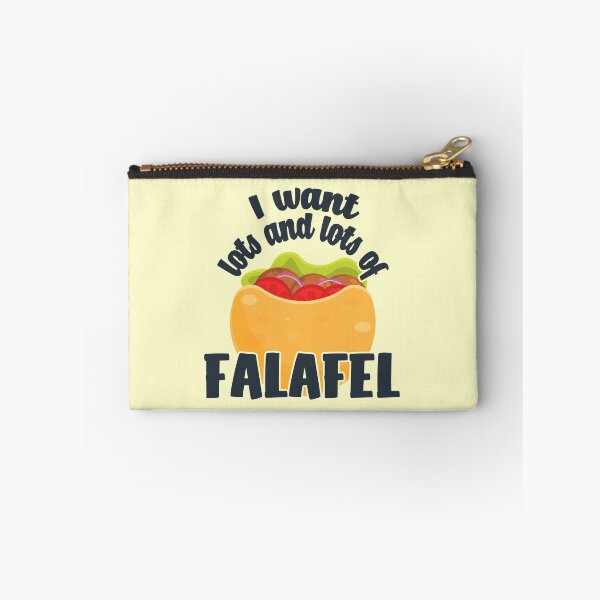 Item preview, I Want Lots And Lots Of Falafel - Pita Bread With Salad, arch text designed and sold by Chubuter.