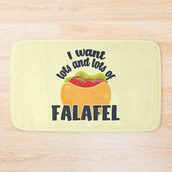 Item preview, I Want Lots And Lots Of Falafel - Pita Bread With Salad, arch text designed and sold by Chubuter.