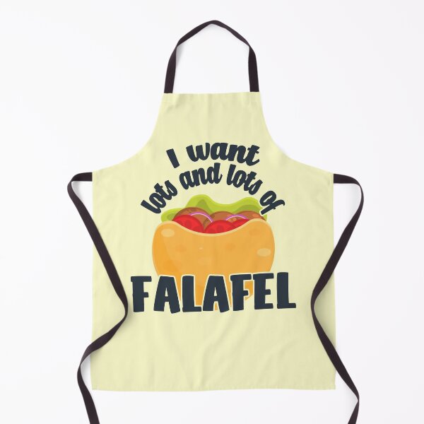 Item preview, I Want Lots And Lots Of Falafel - Pita Bread With Salad, arch text designed and sold by Chubuter.