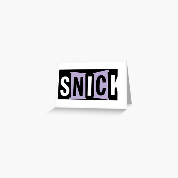 Snick Logo Greeting Card For Sale By 90slovelove Redbubble 