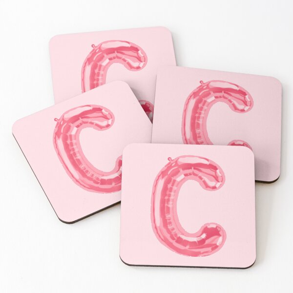Item preview, pink foil “C” balloon designed and sold by holla-.
