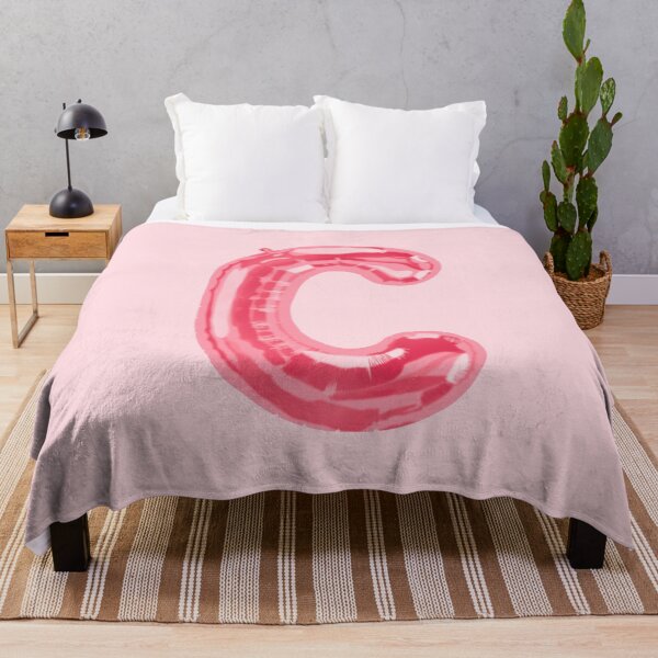 Item preview, pink foil “C” balloon designed and sold by holla-.