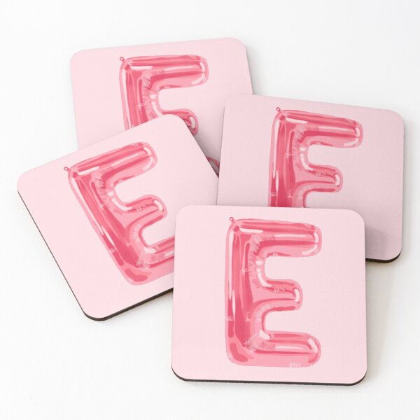 Item preview, pink foil “E” balloon designed and sold by holla-.