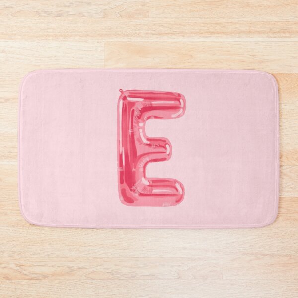 Item preview, pink foil “E” balloon designed and sold by holla-.