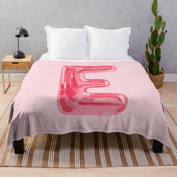 Item preview, pink foil “E” balloon designed and sold by holla-.