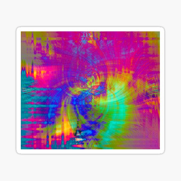 Psychedelic TieDyed Sticker