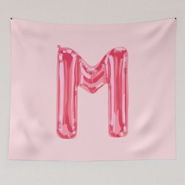 Item preview, pink foil “M” balloon designed and sold by holla-.