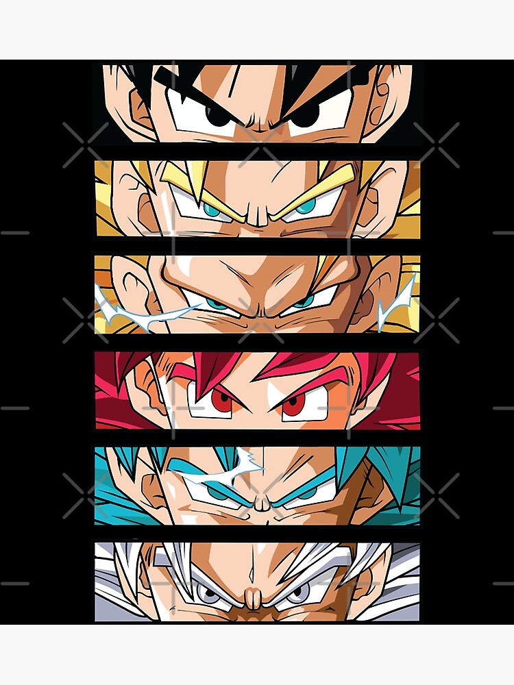 DBZ Characters Eyes Canvas Poster Anime - Dragon Ball Z Merch