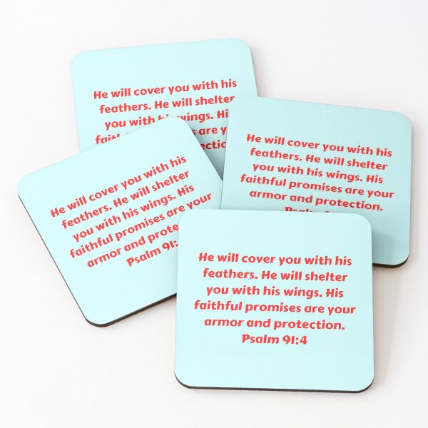 Item preview, Bible Verse Psalm 91:4 designed and sold by Prayingwarrior.