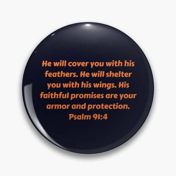 Item preview, Bible Verse Psalm 91:4 designed and sold by Prayingwarrior.