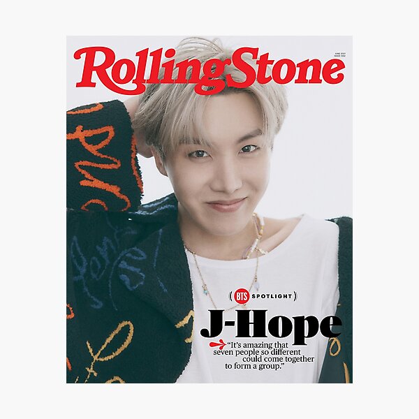 JHOPE Rollling Stone Magazine Photographic Print