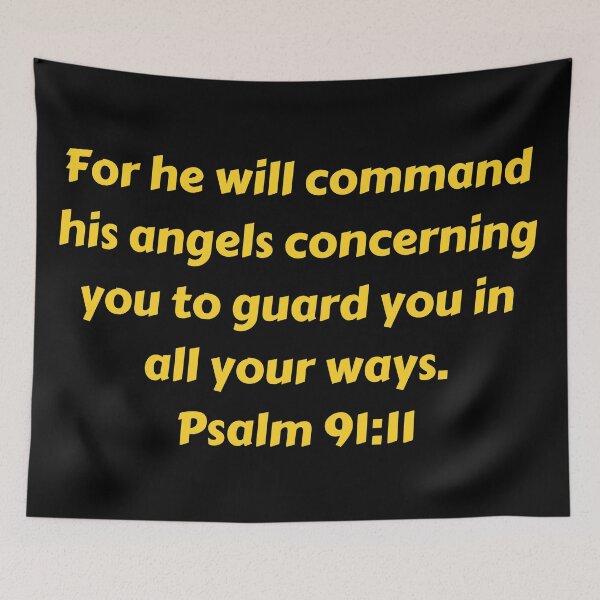 Item preview, Bible Verse Psalm 91:11 designed and sold by Prayingwarrior.