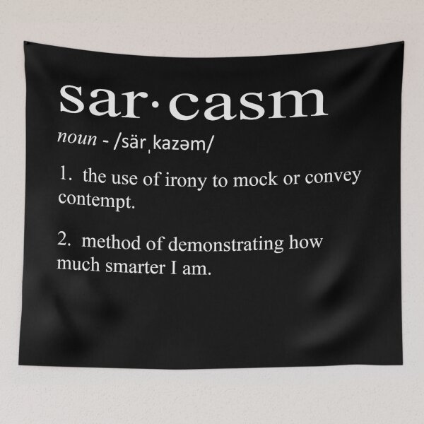 Item preview, Sarcasm - Definition designed and sold by Cleverish.